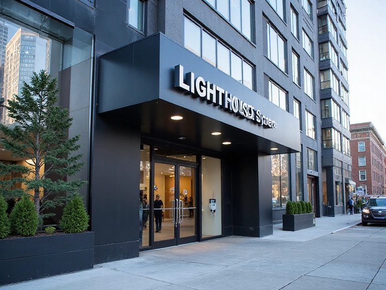 Office building of Lighthouse Systems Inc. in New York City